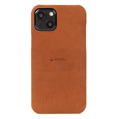 Krusell iPhone 13 Mini Kuori Leather Cover Cognac