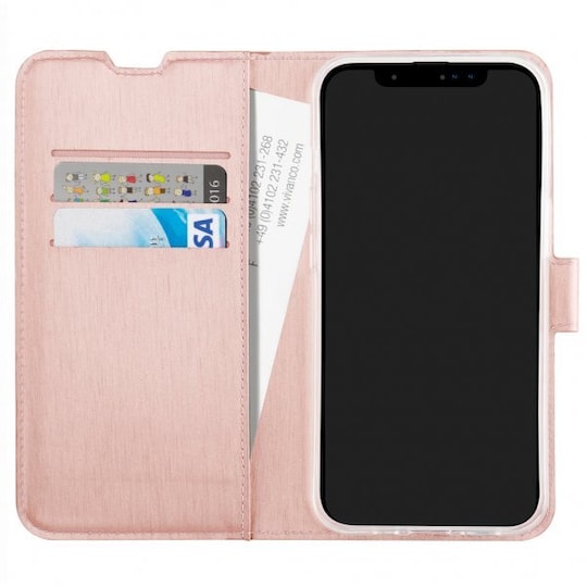 Vivanco iPhone 13 Kotelo Classic Wallet Ruusukulta