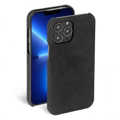 Krusell iPhone 13 Pro Kuori Leather Cover Musta