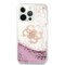Guess iPhone 13 Pro Max Kuori Liquid Glitter Vaaleanpunainen