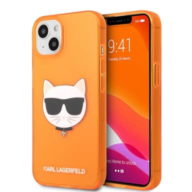 Karl Lagerfeld iPhone 13 Mini Kuori Fluo Oranssi