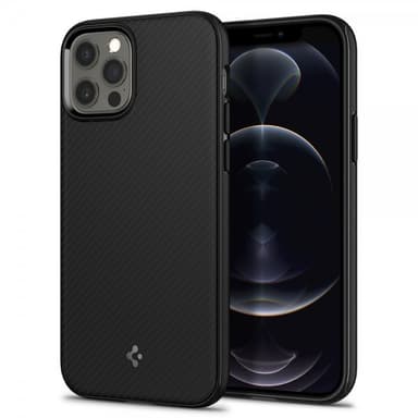 Spigen iPhone 12/iPhone 12 Pro Suojakuori Mag Armor Matte Black