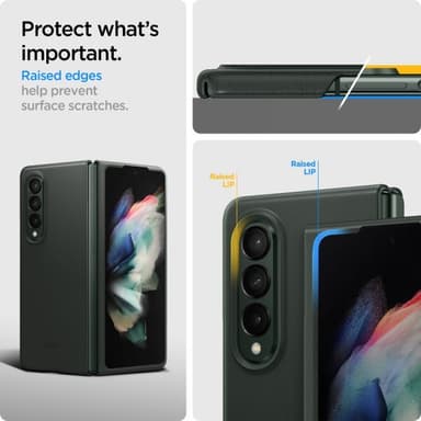 Spigen Samsung Galaxy Z Fold3 Kuori Enzo Classic Green