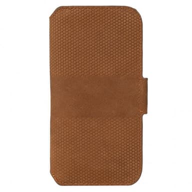 Krusell iPhone 13 Kotelo Leather PhoneWallet Cognac