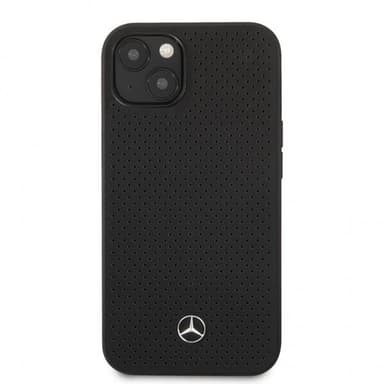Mercedes Benz iPhone 13 Kuori Logo Perforoitu Musta