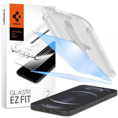 Spigen iPhone 13/iPhone 13 Pro/iPhone 14 Näytönsuoja GLAS.tR EZ Fit Anti Bluelight 2-Pakkaus