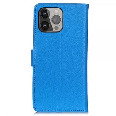 Nordic Covers iPhone 13 Pro Max Kotelo Litchi Sininen