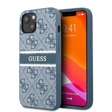 Guess iPhone 13 Mini Kuori Printed Stripe Sininen