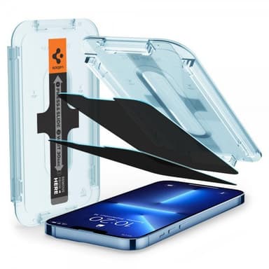 Spigen iPhone 13 Pro Max/iPhone 14 Plus Näytönsuoja GLAS.tR EZ Fit Privacy 2-Pakkaus
