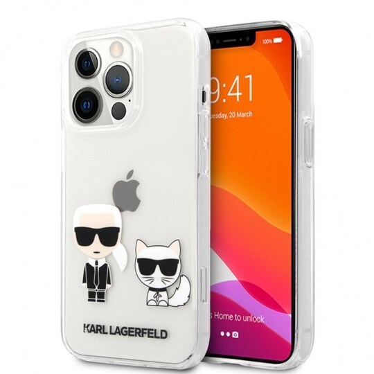 Karl Lagerfeld iPhone 13 Pro Kuori Choupette Läpinäkyvä