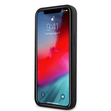 AMG iPhone 12 Pro Max Kuori Liquid Silicone Musta