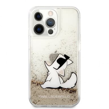 Karl Lagerfeld iPhone 13 Pro Max Kuori Liquid Glitter Kulta