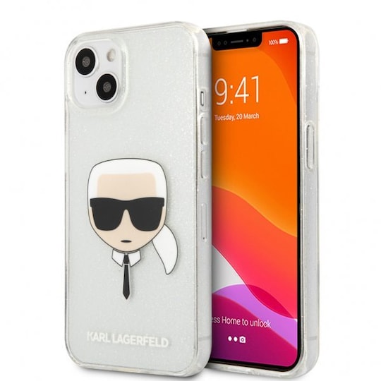 Karl Lagerfeld iPhone 13 Mini Kuori Full Glitter Hopea
