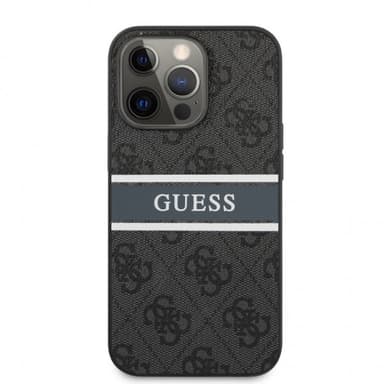 Guess iPhone 13 Pro Max Kuori Printed Stripe Harmaa