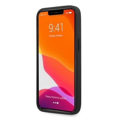 Ferrari iPhone 13 Pro Max Kuori Perforoitu Musta