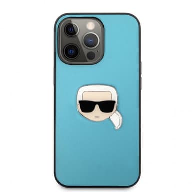 Karl Lagerfeld iPhone 13 Pro Kuori Metal Logo Sininen