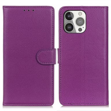 Nordic Covers iPhone 13 Pro Kotelo Litchi Violetti