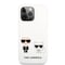 Karl Lagerfeld iPhone 13 Pro Kuori Karl & Choupette Valkoinen