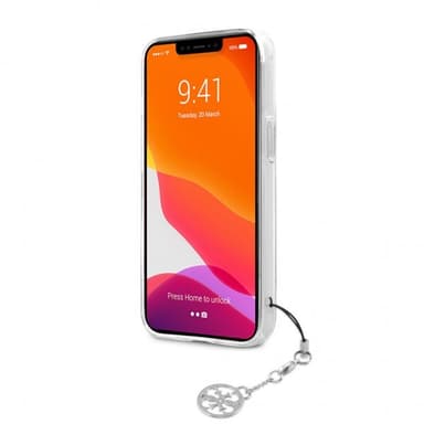 Guess iPhone 13 Pro Kuori Stripe Charm Harmaa
