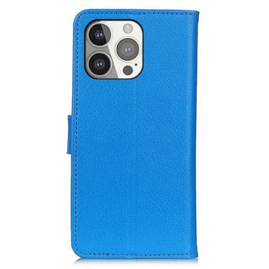 Nordic Covers iPhone 13 Pro Kotelo Litchi Sininen