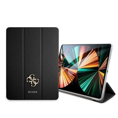 Guess iPad Pro 12.9 2020/2021 Kotelo Saffiano Musta