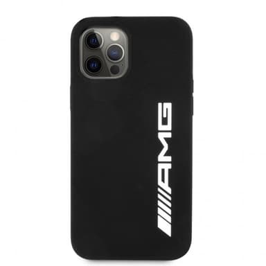 AMG iPhone 12 Pro Max Kuori Liquid Silicone Musta