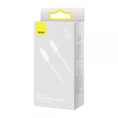 Baseus Kaapeli Dynamic Series USB-C till Lightning 1 m Valkoinen