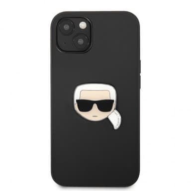 Karl Lagerfeld iPhone 13 Mini Kuori Metal Logo Musta