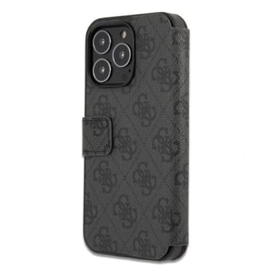 Guess iPhone 13 Pro Max Kotelo Metal Logo Harmaa