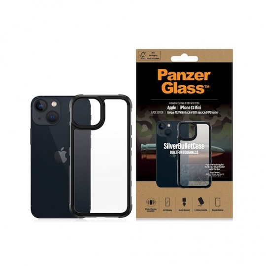 iPhone 13 Mini Kuori SilverBullet Case Musta