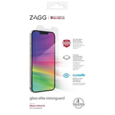 ZAGG InvisibleShield iPhone 13/iPhone 13 Pro/iPhone 14 Näytönsuoja Glass Elite VisionGuard