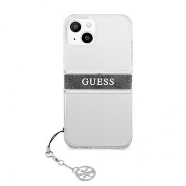 Guess iPhone 13 Mini Kuori Stripe Charm Harmaa