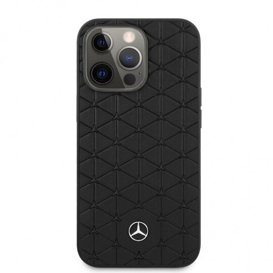 Mercedes Benz iPhone 13 Pro Kuori Tikattu Musta