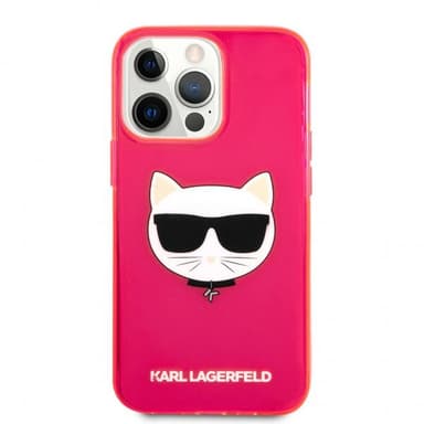 Karl Lagerfeld iPhone 13 Pro Kuori Fluo Vaaleanpunainen