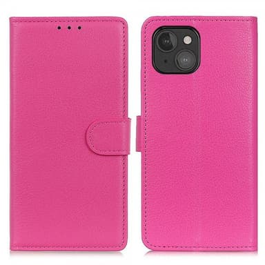 Nordic Covers iPhone 13 Mini Kotelo Litchi Magenta