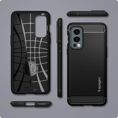 Spigen OnePlus Nord 2 5G Kuori Rugged Armor Matte Black