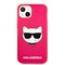 Karl Lagerfeld iPhone 13 Mini Kuori Fluo Vaaleanpunainen