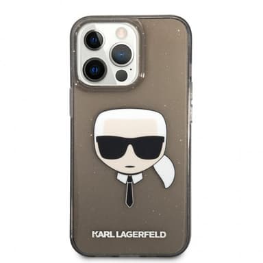 Karl Lagerfeld iPhone 13 Pro Kuori Full Glitter Musta