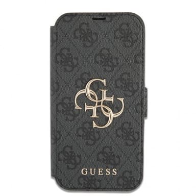 Guess iPhone 13 Pro Max Kotelo Metal Logo Harmaa