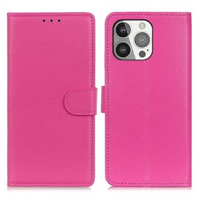 Nordic Covers iPhone 13 Pro Kotelo Litchi Magenta