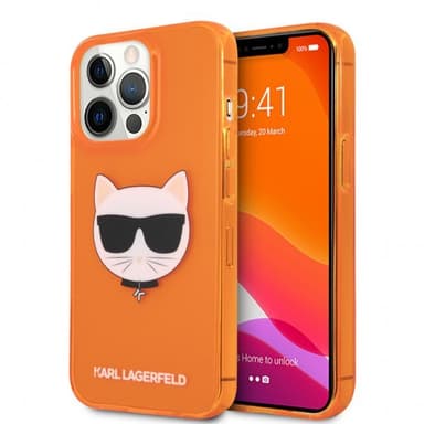 Karl Lagerfeld iPhone 13 Pro Kuori Fluo Oranssi