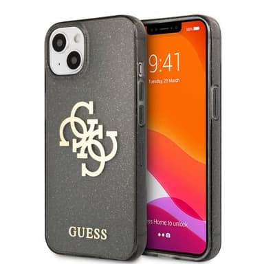 Guess iPhone 13 Mini Kuori Full Glitter Musta