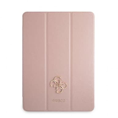 Guess iPad Pro 12.9 2020/2021 Kotelo Saffiano Vaaleanpunainen