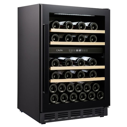 Sisäänrakennettava viinikaappi - Arctic Collection 60D Fullglass Black