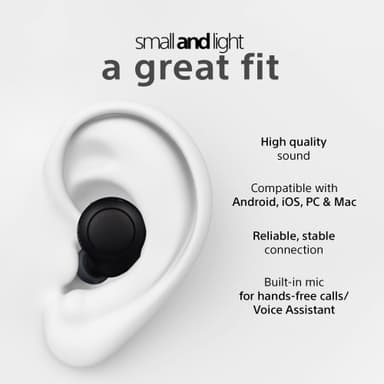Sony WF-C500 täysin langattomat in-ear kuulokkeet (musta)