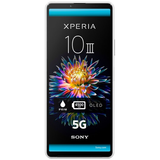 Sony Xperia 10 III - 5G älypuhelin 6/128GB (valkoinen)