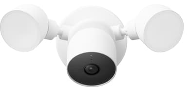 Google Nest Cam langallinen turvakamera valonheittimellä
