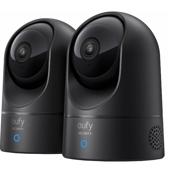 Eufy Indoor Cam 2K Pan and Tilt älykamera 2 kpl (musta)