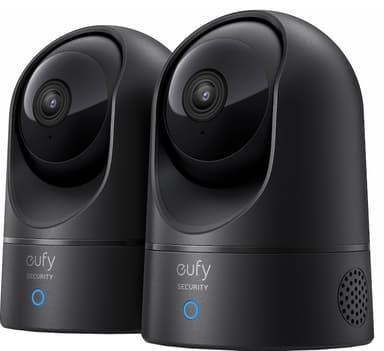 Eufy Indoor Cam 2K Pan and Tilt älykamera 2 kpl (musta)