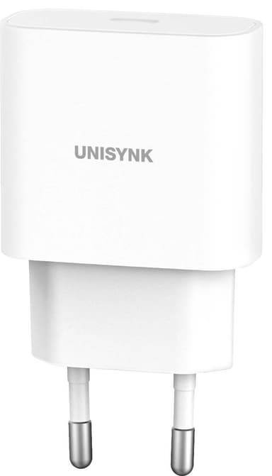 Unisynk 20W USB-C seinälaturi (valkoinen)